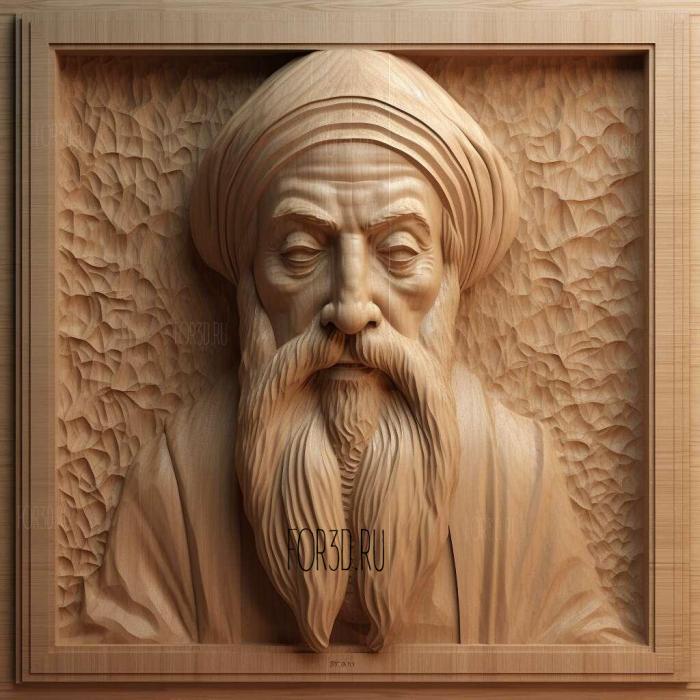 Rajneesh OSHO 4 stl model for CNC